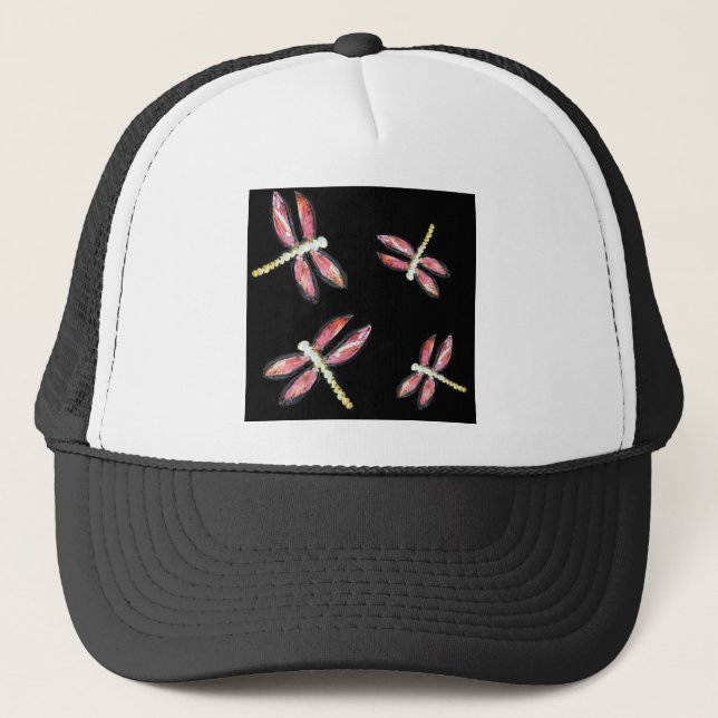 Casquette Bugs dansants Pink Dragonfly (Devant)
