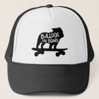 Bulldog à bord | Chien de Skateboard Silhouette