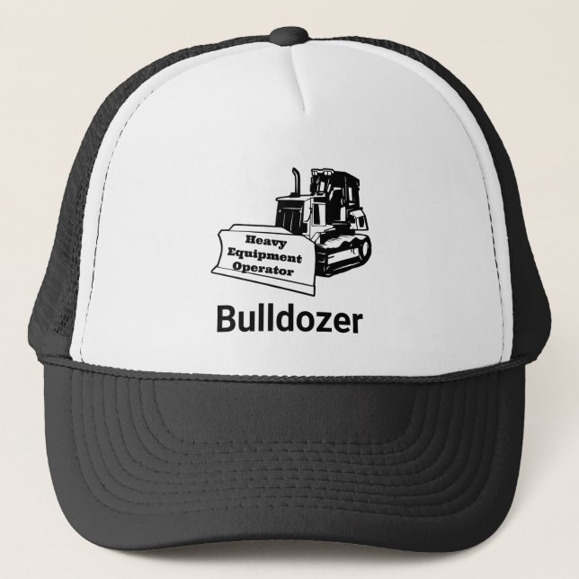 Casquette Bulldozer : Opérateur d'équipement lourd (Devant)