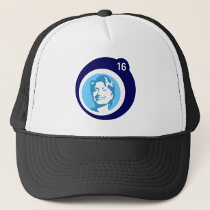 Casquette bulle bleue d'hillary clinton
