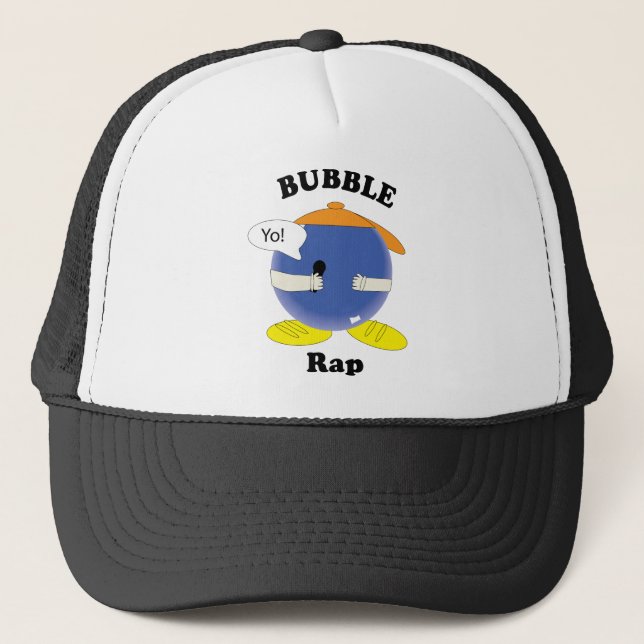 Casquette Bulle de BD drôle - Personnage de rap - Pun graphi (Devant)