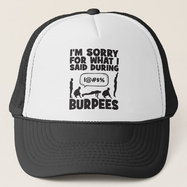 Casquette BURPEES - Drôle entraînement de nouveauté (Devant)