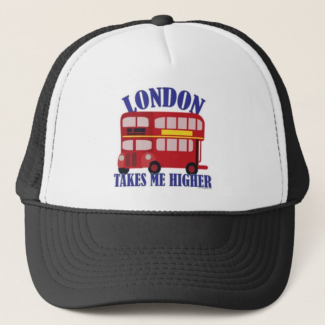Casquette Bus À Londres Emmenez-Moi Dessin Plus Élevé (Devant)