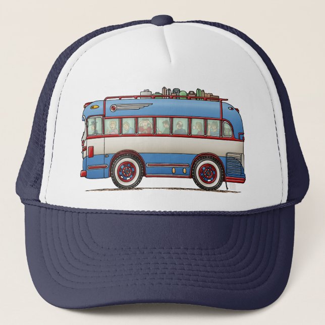 Casquette Bus touristique mignon d'autobus (Devant)
