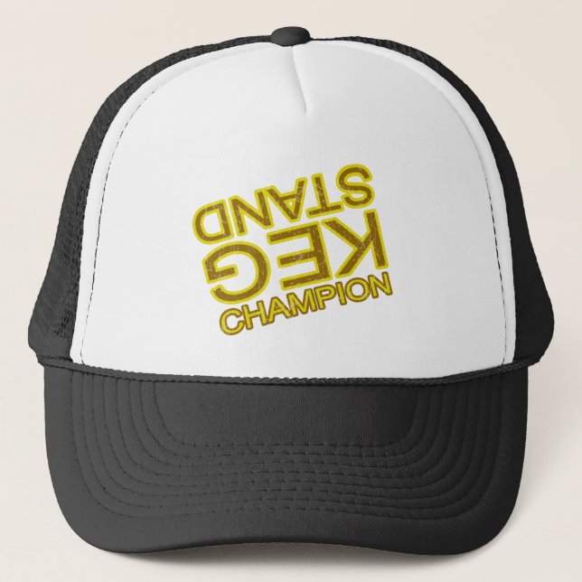 Casquette Buveur de bière drôle de champion de support de (Devant)