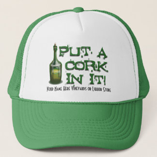 Casquette Buveur de vin - mettez un LIÈGE dans lui !