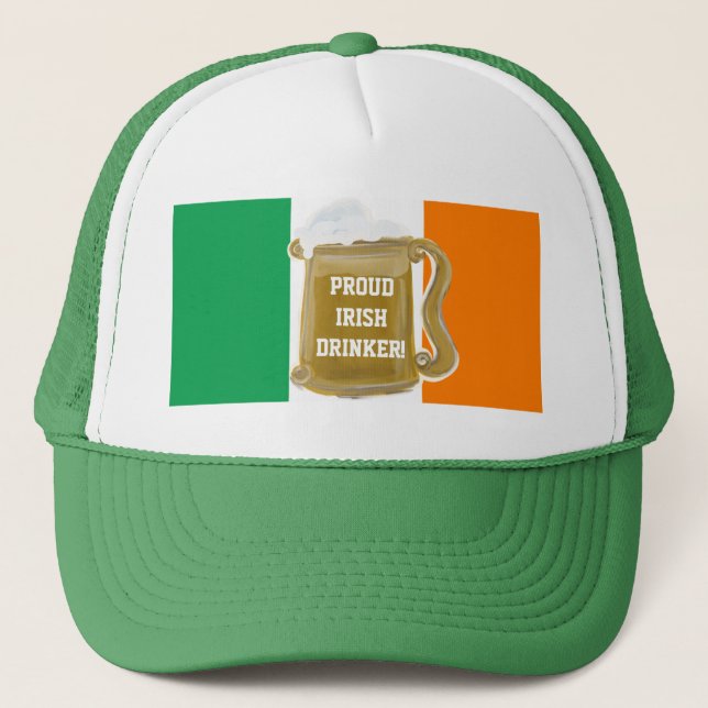 CASQUETTE BUVEUR IRLANDAIS FIER ! (Devant)