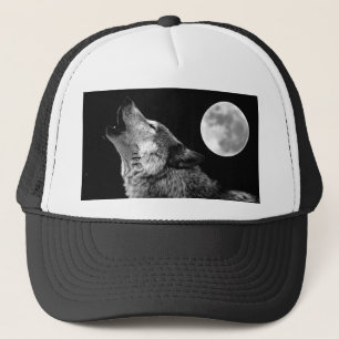 Casquette BW Wolf Howling at Moon