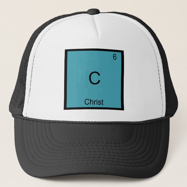 Casquette C - Christ Jésus Chemise Symbole Élément Chimique (Devant)