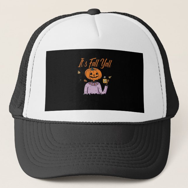 Casquette C’est drôle pour l’automne Y’all (Devant)