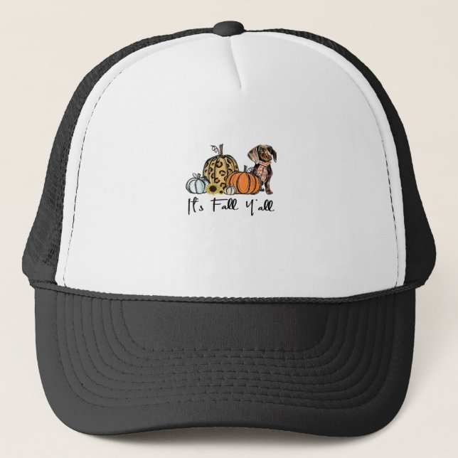 Casquette C’est la Décontractée Dachshund Dachshund Fall Y’a (Devant)