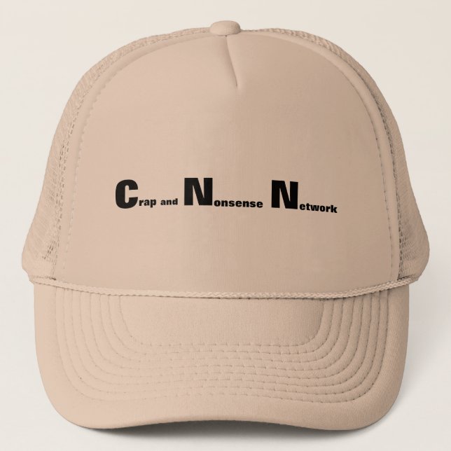 Casquette C N N la merde et le réseau d'absurdité (Devant)