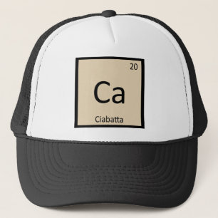 Casquette Ca - Chimie du pain Ciabatta Tableau périodique
