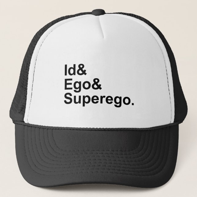 Casquette Ça Moi Surmoi | Trois Parties de la Psyché (Devant)
