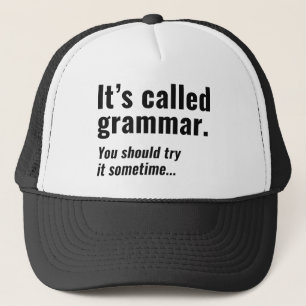 Casquette Ça s'appelle la grammaire