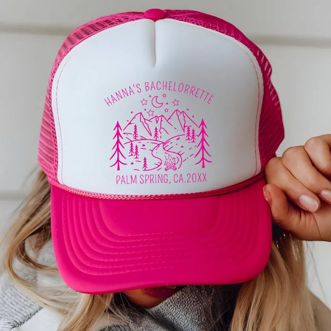Casquette Cabanon de camping de fête de bachelorette sur mes (Créateur téléchargé)