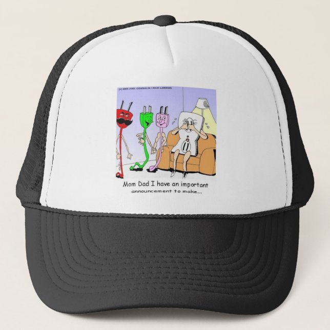 Casquette Câblage AC/DC Cadeaux drôles de relation gay/lesbi (Devant)