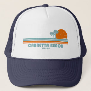 Casquette Cabretta Beach Sapelo Island Géorgie Palmier Solei