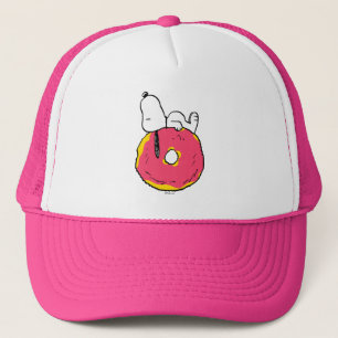 Casquette cacahuètes Snoopy Donut rose