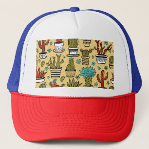 Casquette Cactus Succulent : Esquisse tirée à la main