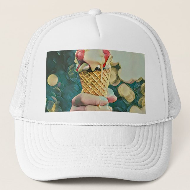 Casquette Cadeau amoureux de crème glacée (Devant)