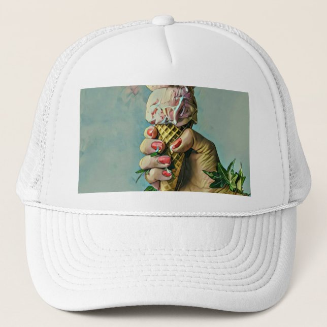 Casquette Cadeau amoureux de crème glacée (Devant)