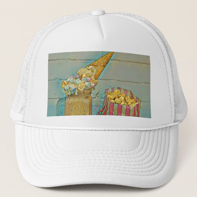 Casquette Cadeau amoureux de crème glacée (Devant)