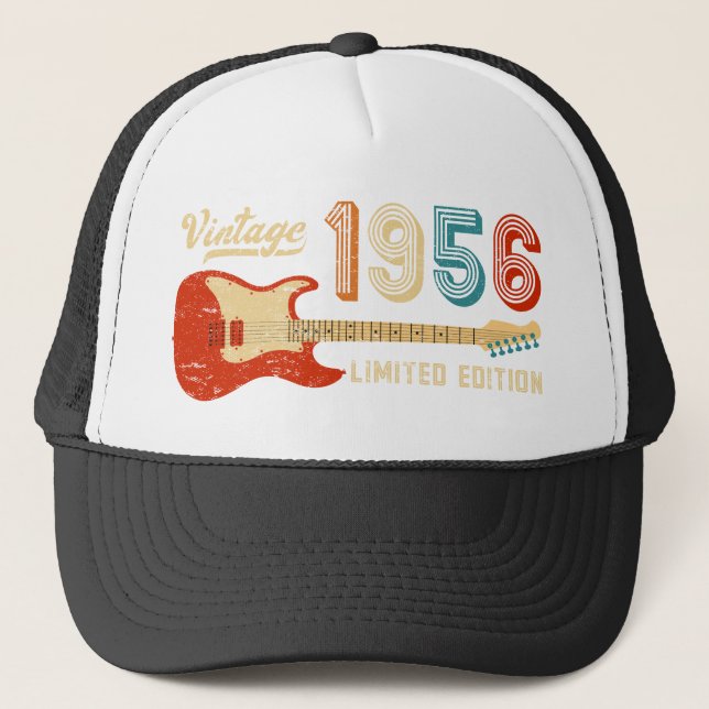 Casquette Cadeau d'anniversaire Guitare électrique basse vin (Devant)