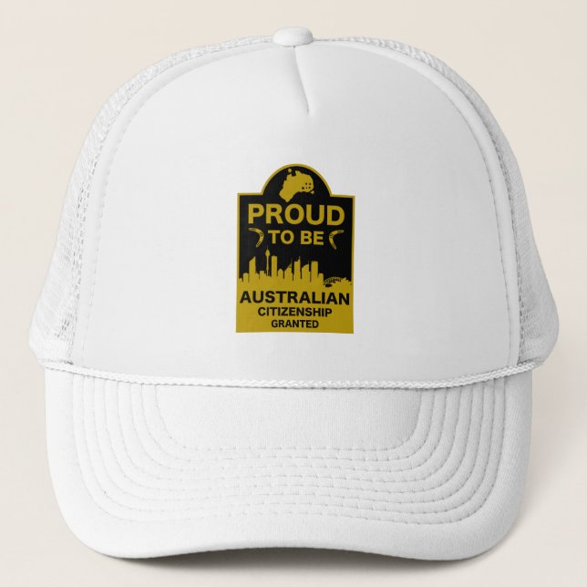 Casquette Cadeau de citoyenneté australienne (Devant)