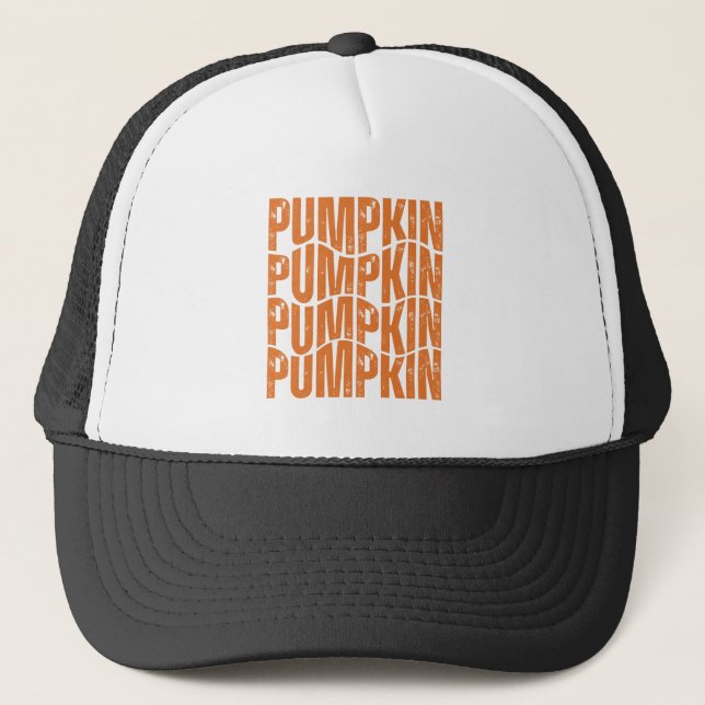 Casquette Cadeau de citrouille Halloween Thanksgiving  (Devant)