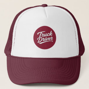 Casquette Cadeau de typographie de script pour chauffeur de