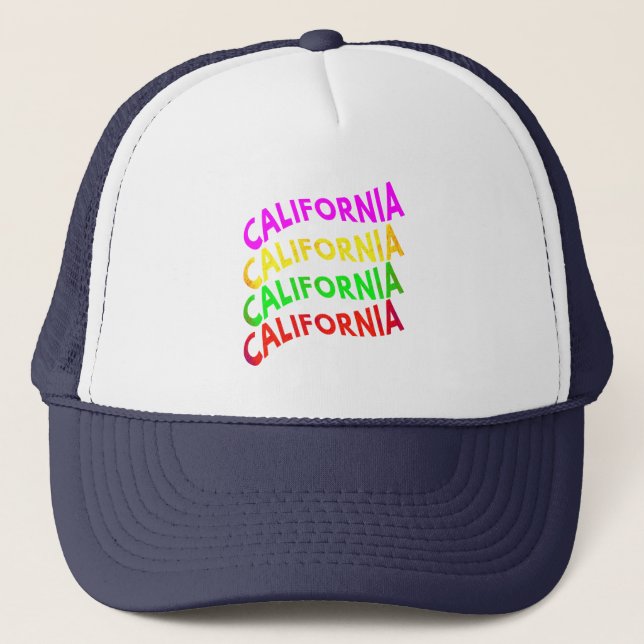 Casquette Cadeau de typographie d'été Californie (Devant)