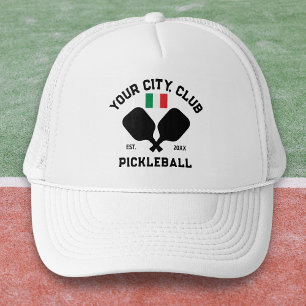 Casquette Cadeau d'équipe de Club de Pickleball Drapeau Ital
