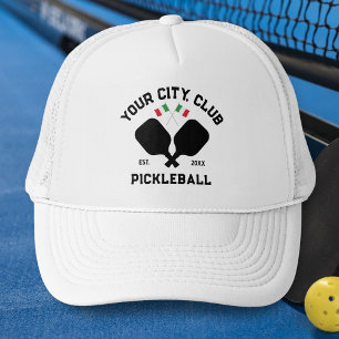 Casquette Cadeau d'équipe de Club de Pickleball Drapeau Ital