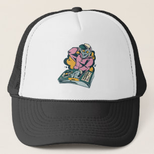 Casquette Cadeau DJ zombie pour mélomanes amateurs de musiqu
