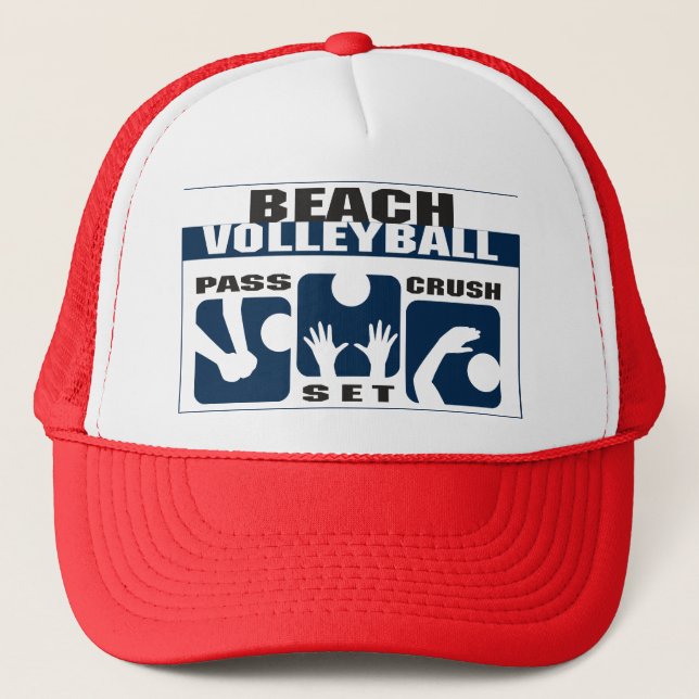 Casquette Cadeau drôle de volleyball de plage (Devant)