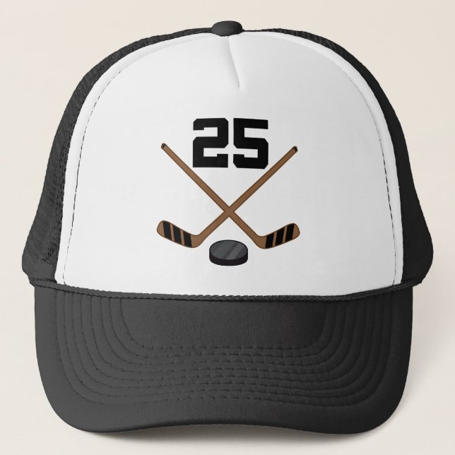 Casquette Cadeau du numéro 25 du Jersey de joueur de hockey (Devant)