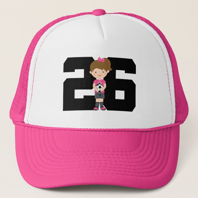 Casquette Cadeau du numéro 26 de Jersey de football (filles) (Devant)