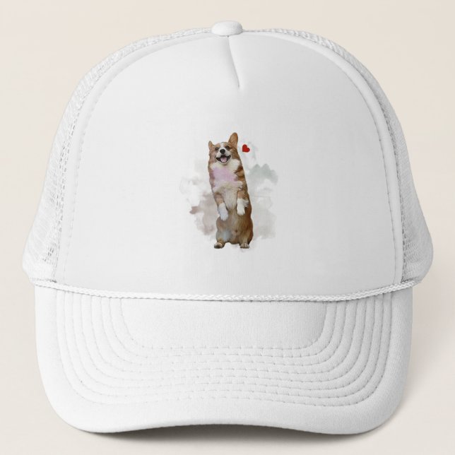 Casquette Cadeau Du Propriétaire De Chien D'Art Cute Corgi P (Devant)