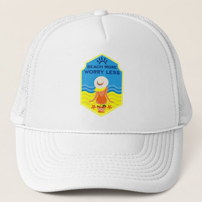 Casquette Cadeau essentiel de plage d'été (Devant)