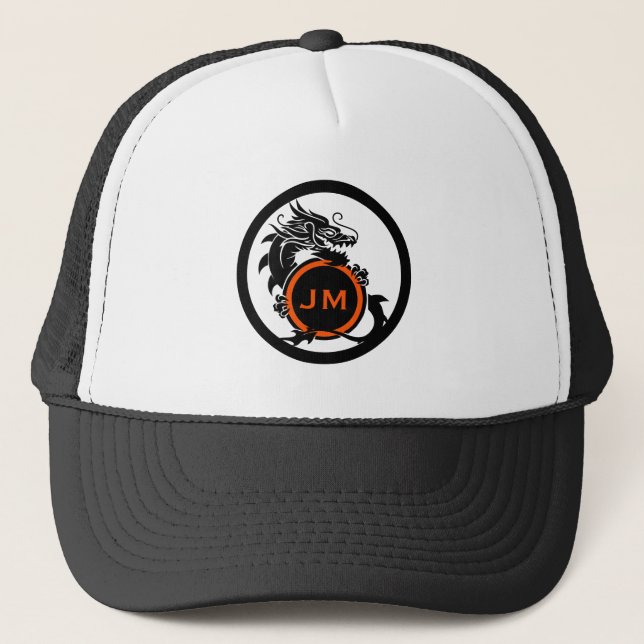 Casquette Cadeau initial golfeur nouveauté dragon (Devant)