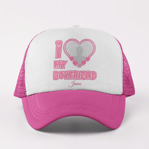 Casquette Cadeau personnalisé J'aime mon petit ami – Ajoutez