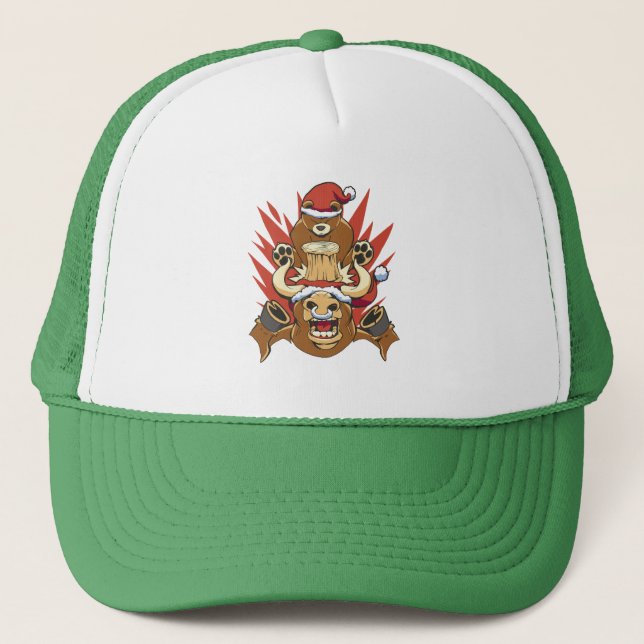Casquette Cadeau pour day traders - Taureau et Ours - Marché (Devant)