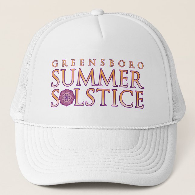 Casquette Cadeau simple du solstice d'été de Greensboro (Devant)