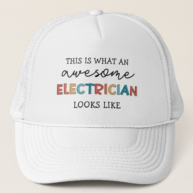 Casquette Cadeaux amusants pour électriciens (Devant)