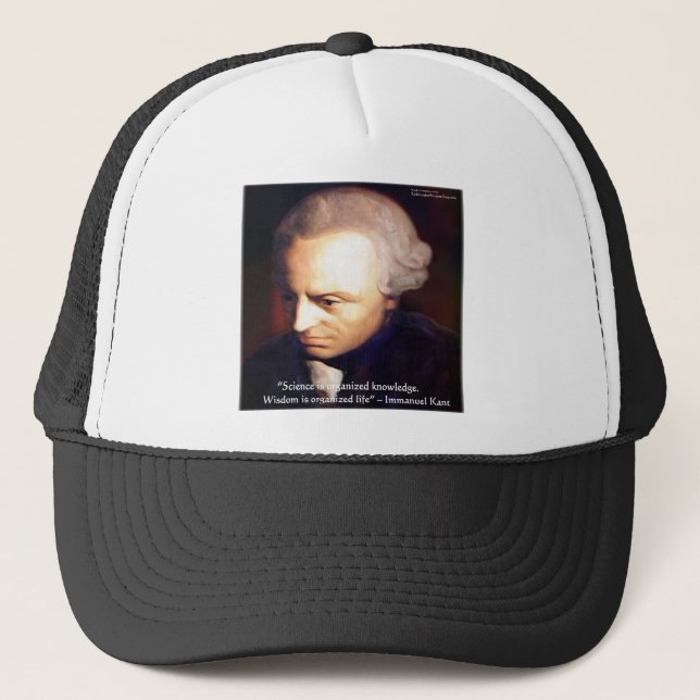 Casquette Cadeaux Citation Immanuel Kant Science Contre Conn (Devant)