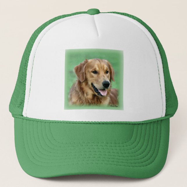 Casquette Cadeaux d'art Golden Retriever (Devant)
