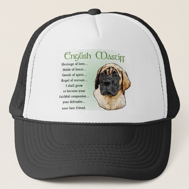 Casquette Cadeaux d'art Mastiff anglais (Devant)