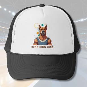 Casquette Cadeaux de chiens cool pour les amateurs de basket