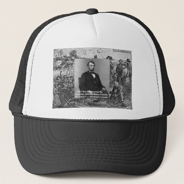 Casquette Cadeaux de citations de sagesse "Détruire les enne (Devant)